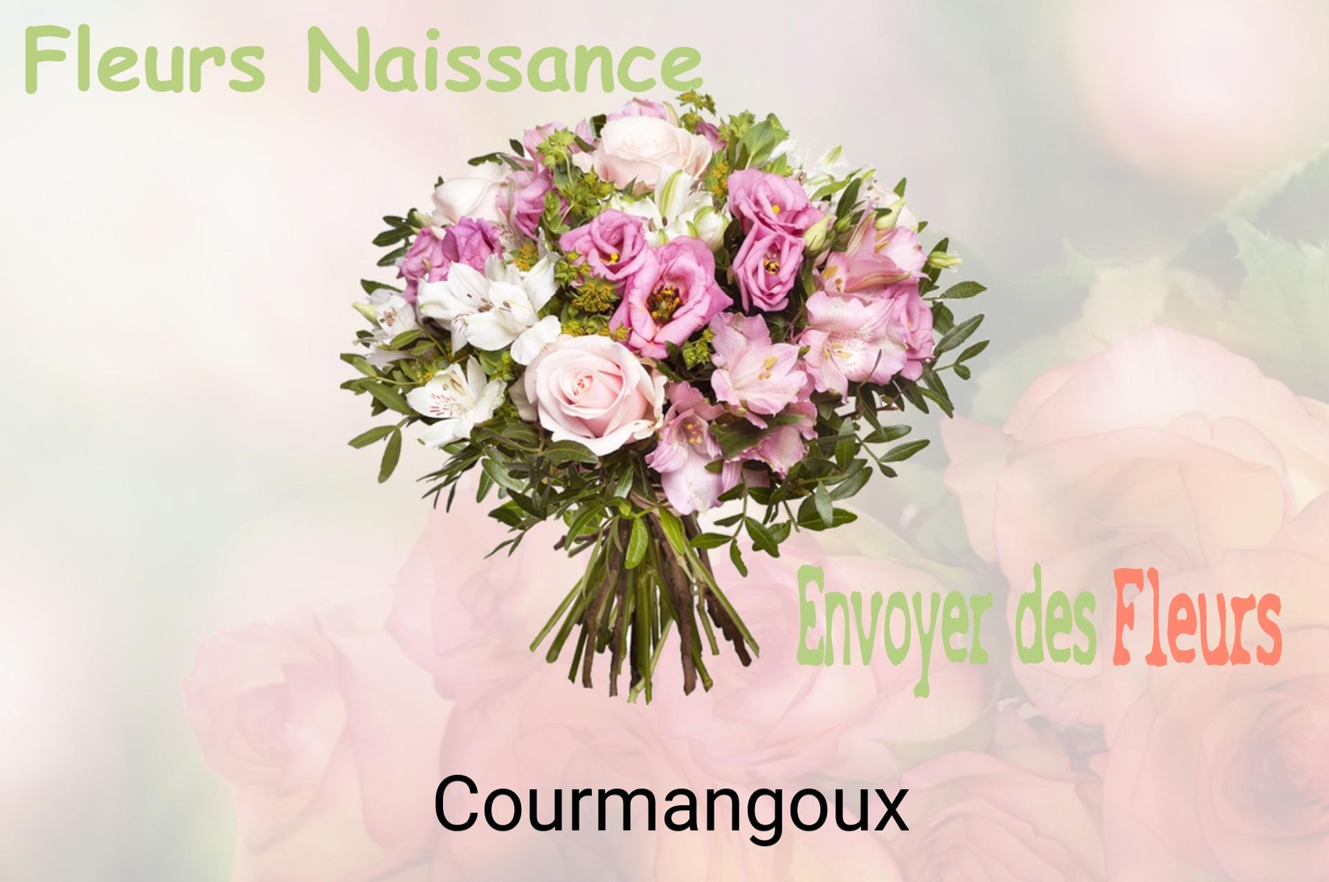 Bouquet de fleurs de naissance livré à Courmangoux